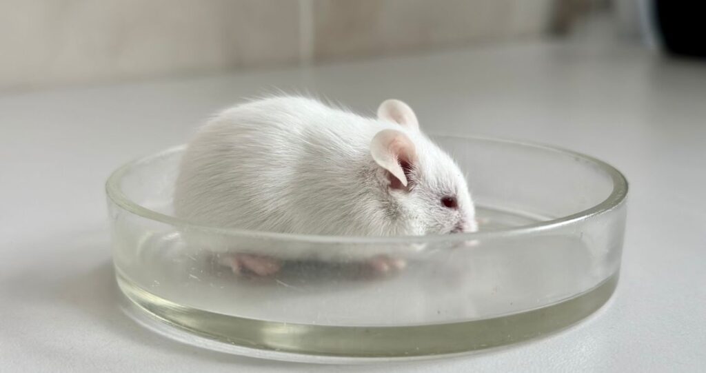 Image of a mouse for animal testing