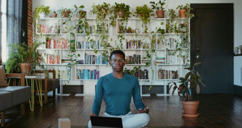 Man Meditating